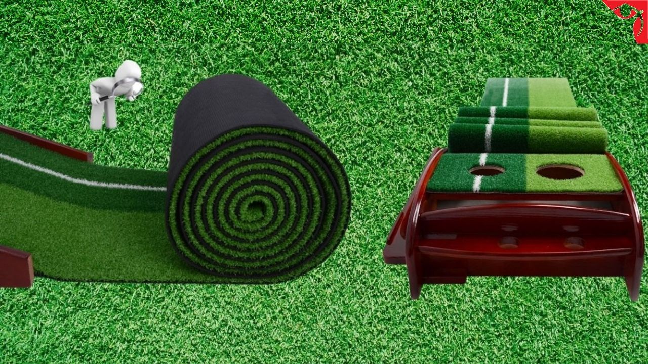 Trọn bộ Putting golf 2 lổ, bóng, gậy, thảm dài 3,5 m - Ảnh 3